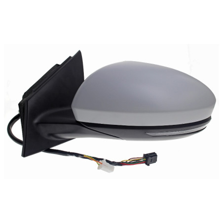 RETROVISORE ELETTRICO SINISTRO 11 PIN CON PRIMER TERMICO RICHIUDIBILE ELETTRICAMENTE CON FANALINO INTEGRATO CON LUCE DI CORTESI