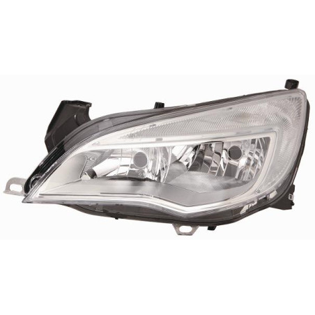 PROIETTORE DESTRO 5 PORTE CON PARABOLA CROMATA CON MOTORE OPEL ASTRA J 3DGTC P10 2011          , OPEL ASTRA J 4D P10 2013      