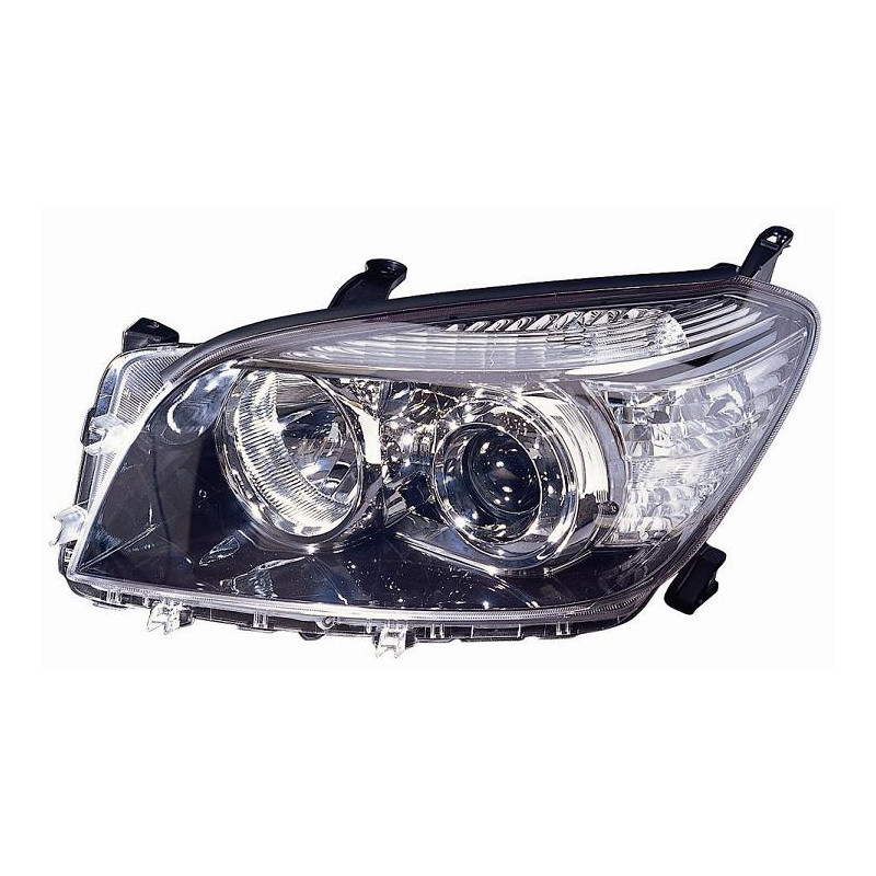 PROIETTORE SINISTRO CON PARABOLA NERA TOYOTA RAV 4 A3 20052010       VERS 2008