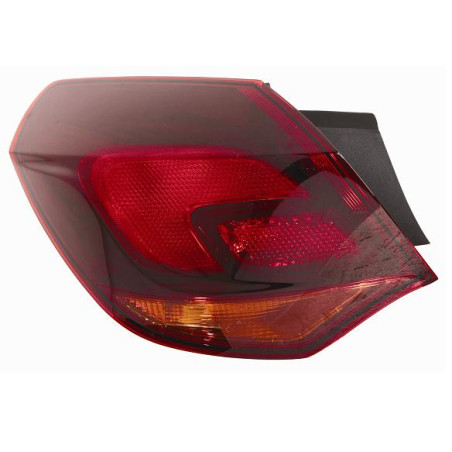 FANALE POSTERIORE DESTRO SENZA PORTALAMPADA 5 PORTE ROSSO SCURO ESTERNO OPEL ASTRA J 3DGTC P10 2011           VERS 5P , OPEL AS