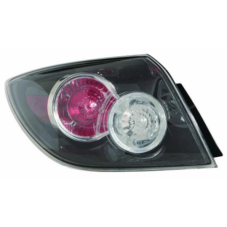 FANALE POSTERIORE DESTRO CON PORTALAMPADA 5 PORTE NERO ESTERNO MAZDA 3 SDN-HB BK 20042008       VERS 2006