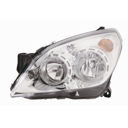 PROIETTORE DESTRO 5 PORTE CON PARABOLA CROMATA OPEL ASTRA H A04 20042010       VERS 2007