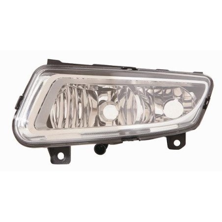 FENDINEBBIA SINISTRO CON LUCE DIURNA CON PARABOLA CROMATA VOLKSWAGEN POLO 6R1 20092014