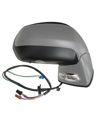 RETROVISORE ELETTRICO SINISTRO 14 PIN CON PRIMER TERMICO RICHIUDIBILE ELETTRICAMENTE CON FANALINO INTEGRATO CON LUCE DI CORTESI