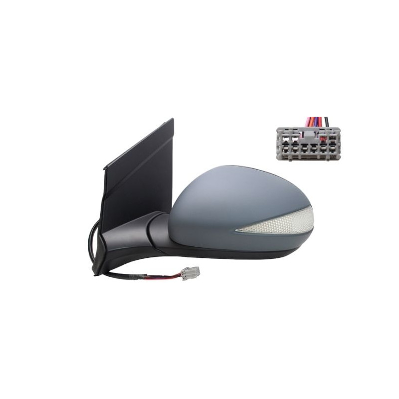 RETROVISORE ELETTRICO SINISTRO 9 PIN CON PRIMER TERMICO ASFERICO RICHIUDIBILE ELETTRICAMENTE CON FANALINO INTEGRATO HONDA CIVIC