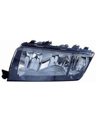 PROIETTORE DESTRO 98 PORTE CON PARABOLA NERA SKODA FABIA 6Y26Y36Y5 19992007