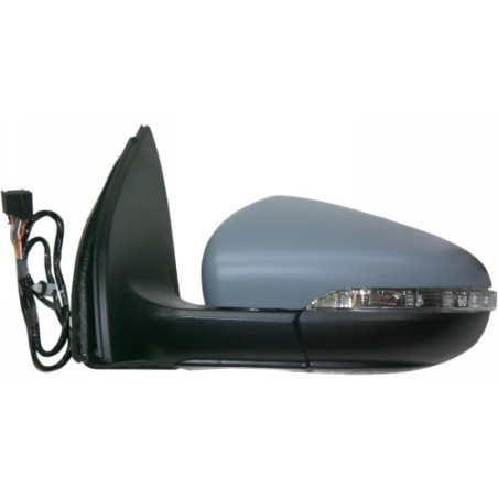 RETROVISORE ELETTRICO DESTRO 8 PIN CON PRIMER TERMICO RICHIUDIBILE ELETTRICAMENTE CON FANALINO INTEGRATO VOLKSWAGEN GOLF VI 5K1