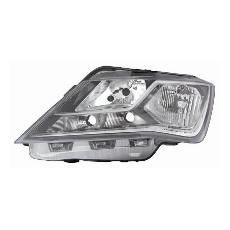 PROIETTORE DESTRO H7+H7 CON PARABOLA NERA CON MOTORE SEAT TOLEDO KG3 2012