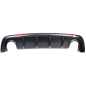 PARAURTI POSTERIORE NERO MOD DOPPIO SCARICO CON SPOILER CON FASCIA ROSSA ALFA ROMEO GIULIETTA 940 20102020       VERS2016
