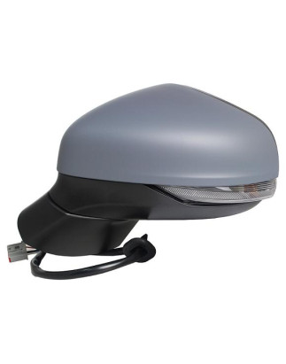 RETROVISORE ELETTRICO SINISTRO 12 PIN CON PRIMER TERMICO RICHIUDIBILE ELETTRICAMENTE CON FANALINO INTEGRATO CON LUCE DI CORTESI