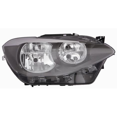 PROIETTORE SINISTRO 5 PORTE CON PARABOLA NERA CON MOTORE BMW SERIES 1 35D F21F20 20112015