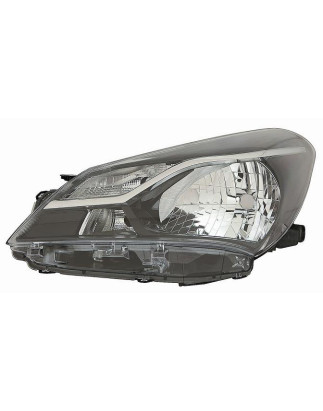 PROIETTORE DESTRO H4 CON PARABOLA NERA TOYOTA YARIS III P13 20172020