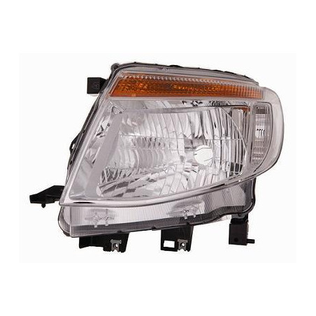 PROIETTORE DESTRO H4 CON PARABOLA CROMATA FORD RANGER TKE 20122015