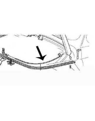 CAVO APERTURA COFANO FIAT 500 FLR SENZA GUAINA