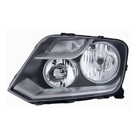 PROIETTORE SINISTRO H7+H1 REGOLAZIONE MANUALE MODELLO VALEO CON PARABOLA NERA VOLKSWAGEN AMAROK PU S6S7 20102016       VERS 201