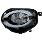 PROIETTORE INFERIORE DESTRO H7-W21W A LED REGOLAZIONE MANUALE CON PARABOLA FIAT 500 312 2015