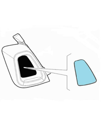 RIVESTIMENTO POSTERIORE DESTRO CON PRIMER FIAT 500 312 2015          , ABARTH 595 TURISMO 2016