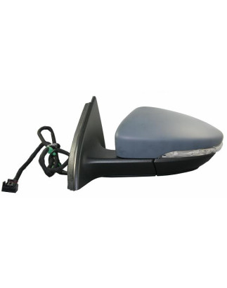 RETROVISORE ELETTRICO DESTRO 13 PIN CON PRIMER TERMICO RICHIUDIBILE ELETTRICAMENTE CON FANALINO INTEGRATO CON LUCE DI CORTESIA 