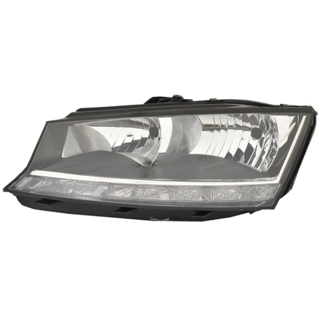 PROIETTORE DESTRO H7-H7-PY24W-W215WC CON MOTORE CON LUCE DIURNA LED SKODA FABIA NJ3 20142018       VERS2018 , SKODA FABIA NJ3 2