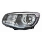 PROIETTORE DESTRO H4 CON PARABOLA NERA CON LUCE DIURNA CON PREDISPOSIZIONE REGOLAZIONE ELETTRICA KIA SOUL PS 20132016
