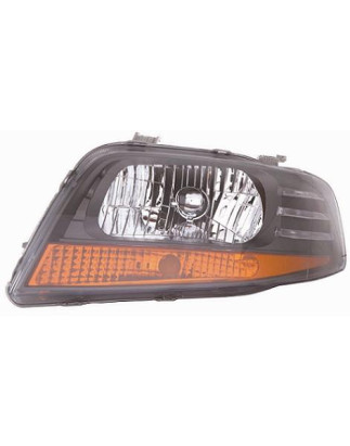 PROIETTORE DESTRO 5 PORTE H4 CON PARABOLA GRIGIA SCURA CHEVROLET AVEO SDN-HB-LB T200 20052008       VERS 2007 , DAEWOO SDN-LB K