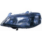 PROIETTORE DESTRO H7 CON PARABOLA NERA CON PREDISPOSIZIONE REGOLAZIONE ELETTRICA OPEL ASTRA G T98F35 19982004