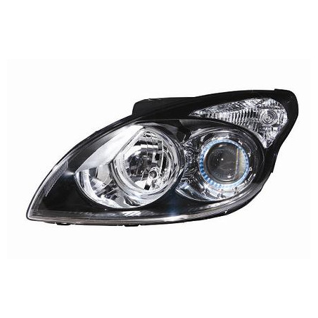 PROIETTORE DESTRO H7-H1 CON PARABOLA NERA CON PREDISPOSIZIONE REGOLAZIONE ELETTRICA HYUNDAI i30 FD 20072012