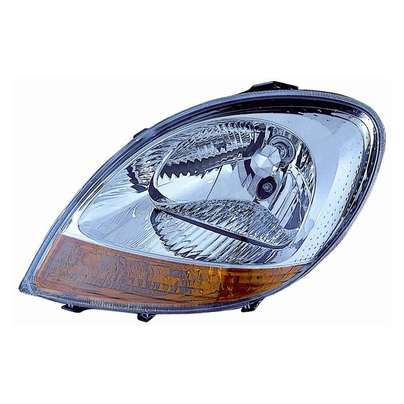 PROIETTORE DESTRO H4 CON INDICATORE DI DIREZIONE ARANCIO CON PREDISPOSIZIONE REGOLAZIONE ELETTRICA NISSAN KUBISTAR X76 20032009