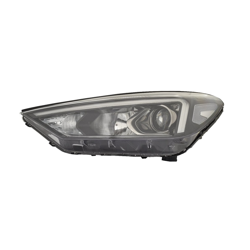 PROIETTORE DESTRO CON PARABOLA NERA CON MOTORE CON LUCE DIURNA LED HYUNDAI TUCSON II TLTLE 20182020