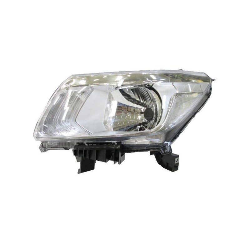 PROIETTORE DESTRO H4 CON PARABOLA CROMATA CON PREDISPOSIZIONE REGOLAZIONE ELETTRICA NISSAN PU NAVARA NP300 2WD-4WD D23 20152025