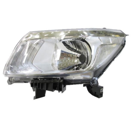 PROIETTORE DESTRO H4 CON PARABOLA CROMATA CON PREDISPOSIZIONE REGOLAZIONE ELETTRICA NISSAN PU NAVARA NP300 2WD-4WD D23 20152025