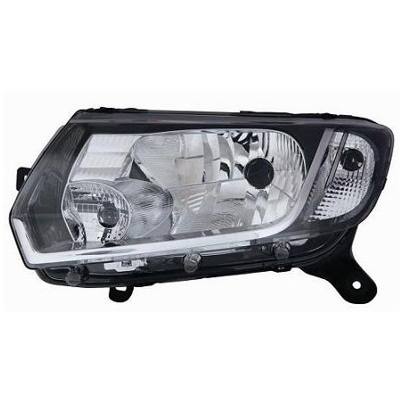 PROIETTORE DESTRO H4 REGOLAZIONE MANUALE DACIA LOGAN-MCV II 20122016      , DACIA SANDERO II B8 20122016