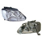 PROIETTORE SINISTRO H4 MODELLO ARTEB CON CONNETTORE TONDO CON PREDISPOSIZIONE REGOLAZIONE ELETTRICA VOLKSWAGEN FOX 5Z15Z35Z45Z5