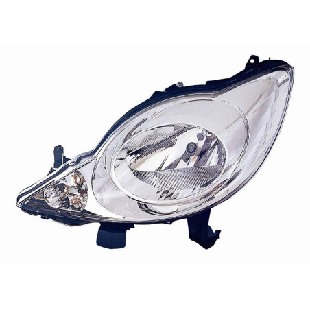 PROIETTORE DESTRO H4 CON PREDISPOSIZIONE REGOLAZIONE ELETTRICA PEUGEOT 107 PMPN 20062012