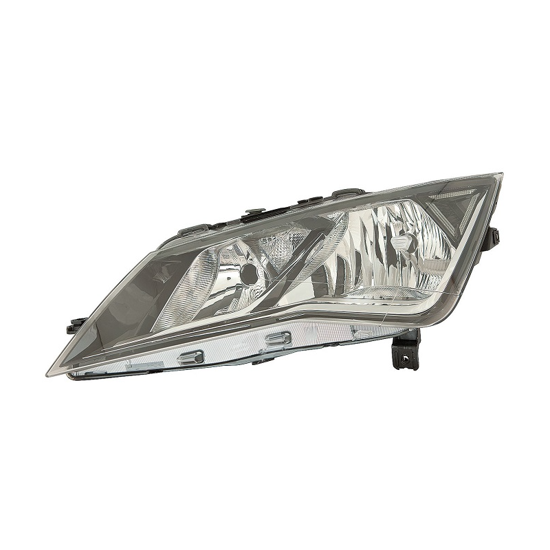 PROIETTORE SINISTRO CON PARABOLA NERA CON MOTORE CON LUCE DIURNA LED SEAT LEON 5F1 20172020