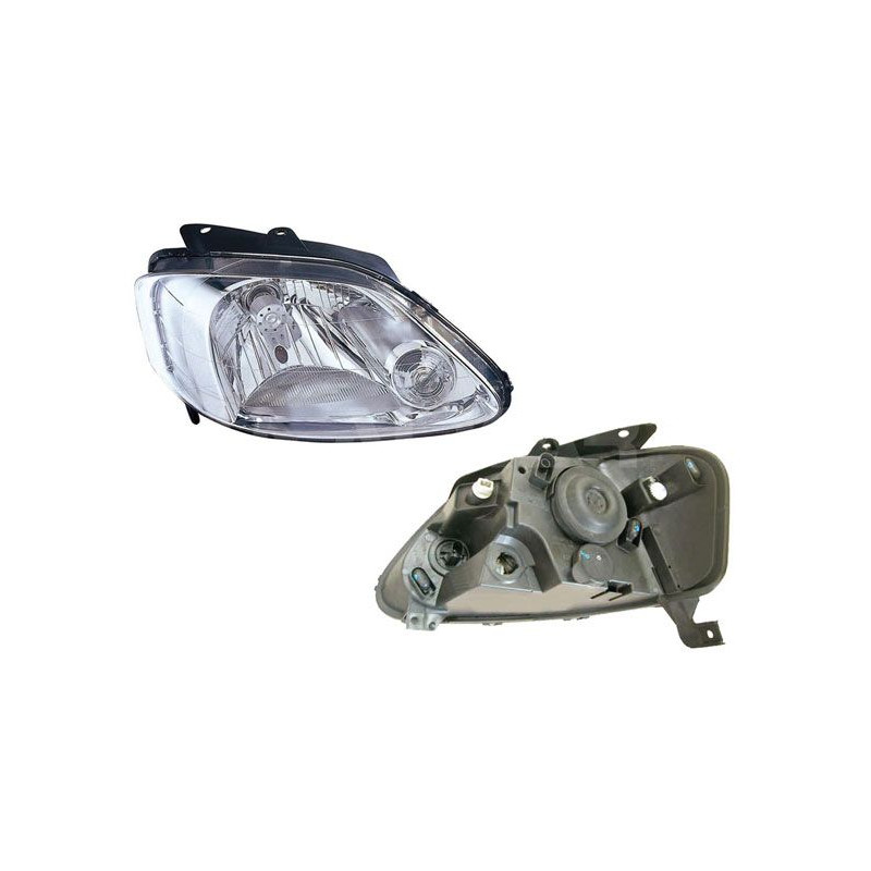 PROIETTORE DESTRO H4 MODELLO ARTEB CON CONNETTORE TONDO CON PREDISPOSIZIONE REGOLAZIONE ELETTRICA VOLKSWAGEN FOX 5Z15Z35Z45Z5 2