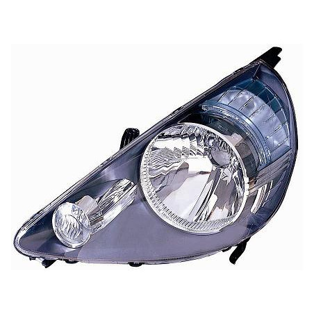 PROIETTORE DESTRO H4 CON PARABOLA NERA CON PREDISPOSIZIONE REGOLAZIONE ELETTRICA HONDA JAZZ GDGE3GE2 20012008       VERS 2005