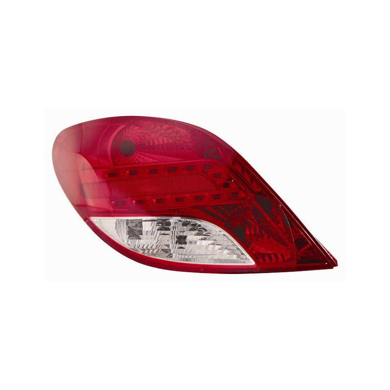 FANALE POSTERIORE SINISTRO SENZA PORTALAMPADA LED BIANCOROSSO LED PEUGEOT 207 WDWAWC 20062014       VERS 2010