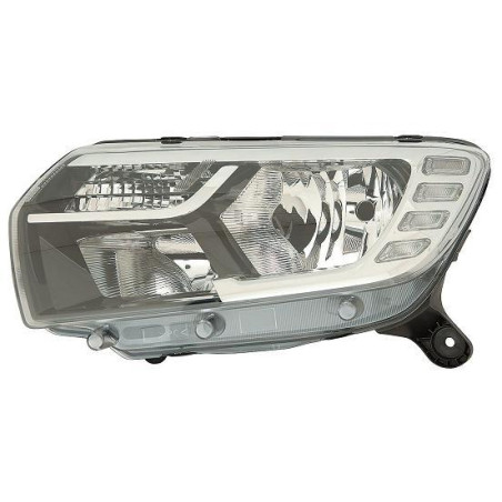 PROIETTORE SINISTROCON LUCE DIURNA LED CON PREDISPOSIZIONE REGOLAZIONE ELETTRICA DACIA LOGAN-MCV II 20162021, DACIA SANDERO II 