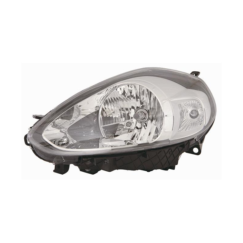 PROIETTORE DESTRO H4 CON PARABOLA GRIGIO CON MOTORE FIAT PUNTO 199 2012          , FIAT PUNTO EVO 199 20092012