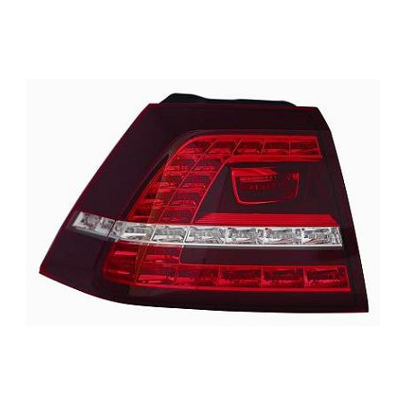 FANALE POSTERIORE SINISTRO CON PORTALAMPADA LED BIANCOROSSO LED VOLKSWAGEN GOLF VII 5G1 20132016