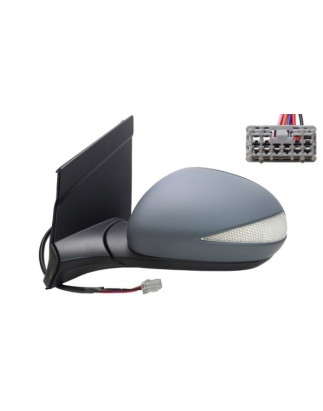 RETROVISORE ELETTRICO SINISTRO 9 PIN CON PRIMER TERMICO ASFERICO RICHIUDIBILE ELETTRICAMENTE CON FANALINO INTEGRATO HONDA CIVIC