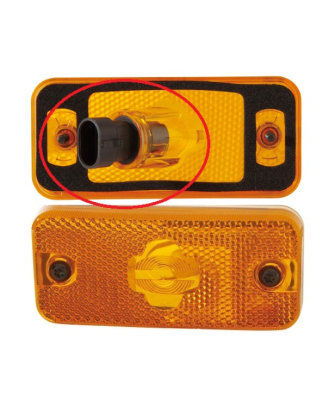 FANALE LATERALE DESTROSINISTRO SENZA PORTALAMPADA ARANCIO CCONNETTORE OVALE CITROEN e JUMPER III 20202023      , CITROEN JUMPER