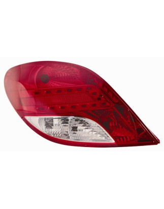 FANALE POSTERIORE SINISTRO SENZA PORTALAMPADA LED BIANCOROSSO LED PEUGEOT 207 WDWAWC 20062014       VERS 2010