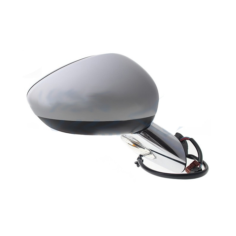 RETROVISORE ELETTRICO DESTRO 9 PIN BASE CROMATA CON PRIMER TERMICO VETRO CONVESSO CON FANALINO INTEGRATO CON SONDA CITROEN C3 S