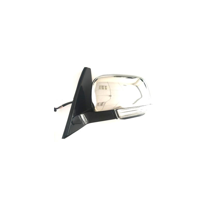 RETROVISORE ELETTRICO SINISTRO CROMATO 10 PIN TERMICO VETRO CONVESSO RICHIUDIBILE ELETTRICAMENTE CON FANALINO INTEGRATO CON LUC