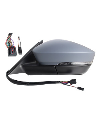 RETROVISORE ELETTRICO SINISTRO 9 PIN CON PRIMER TERMICO VETRO CONVESSO RICHIUDIBILE ELETTRICAMENTE CON FANALINO INTEGRATO CON L