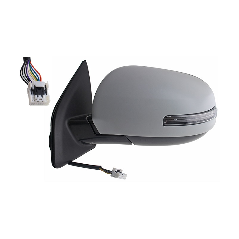 RETROVISORE ELETTRICO DESTRO 11 PIN CON PRIMER TERMICO VETRO CONVESSO RICHIUDIBILE ELETTRICAMENTE CON FANALINO INTEGRATO CON SI