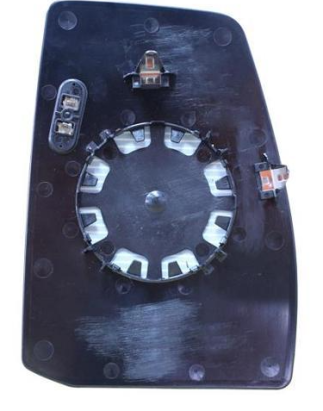 VETRO CON PIASTRA DESTRO CROMATO SUPERIORE CONVESSO TERMICO CONVESSO FORD TRANSITTOURNEO CUSTOM FYFZ 20132018, FORD TRANSITTOUR