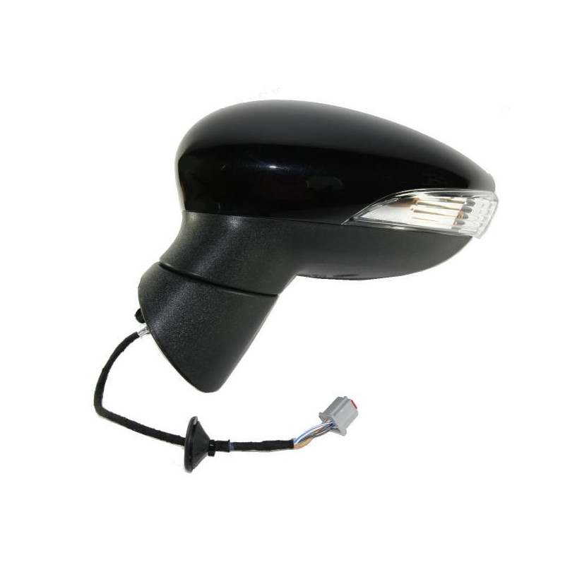 RETROVISORE ELETTRICO DESTRO 8 PIN CON PRIMER TERMICO VETRO CONVESSO ASFERICO RICHIUDIBILE ELETTRICAMENTE CON FANALINO INTEGRAT